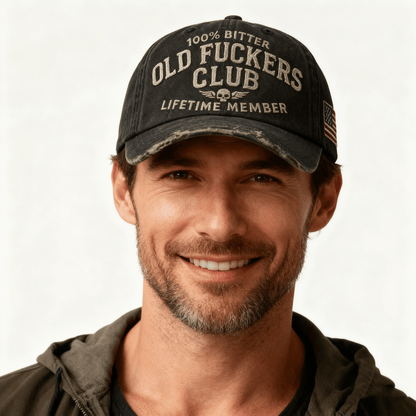 🎄Last Day 🧢Old Fuckers Club-Vintage Baseball Cap🎁Free Gifts