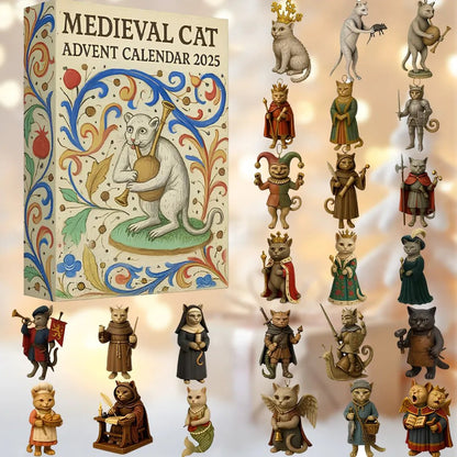 🔥LAST DAY 55% OFF🎄- Medieval Cat Advent Calendar 2025✨24 Days of Cat Armor, Royal Charm & Holiday Surprises!