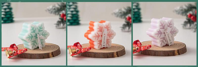 ❄️Colorful Snowflake Candles