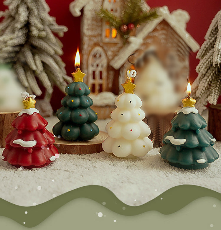 🎄 Mini Christmas Tree Candles