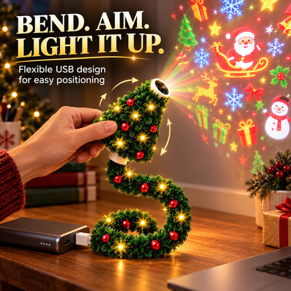 🎄LAST DAY 60% OFF - 🎅USB Christmas Projection Lamp with 6 Festive Scenes