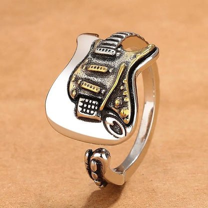🎸Vintage Electric Guitar Ring