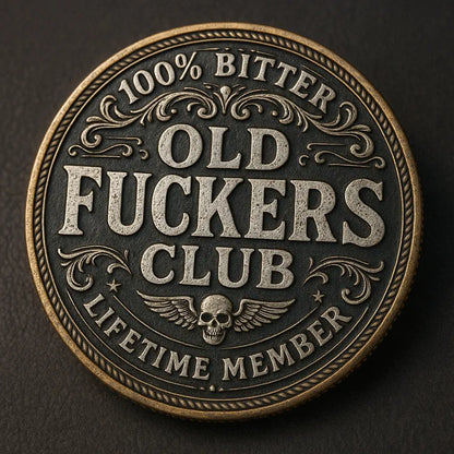 🏆Flash Sale 60% OFF - Old F*ckers Club – Lifetime Member Coin